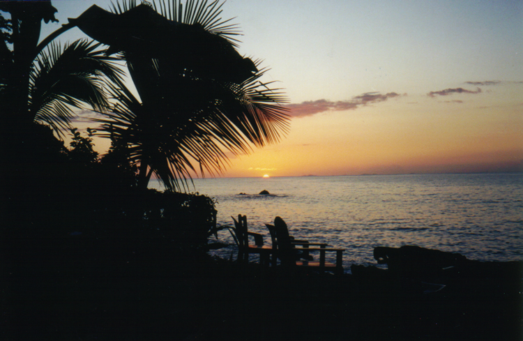 Sunset Over Chiriqui, Panama                       Photo: B. Baldwin